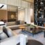 Modern library lounge interior